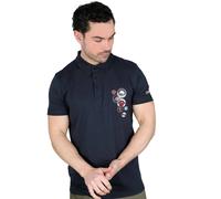 Lambretta Men's Badge Polo Shirt in Navy | Size: Medium Lambretta Navy M