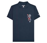Lambretta Mens Badges Short Sleeve Polo Shirt - Navy - 4XL