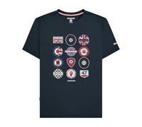 Lambretta Mens Badges Short Sleeve T-Shirt - Navy - M