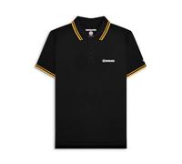 Lambretta Men's Black & Yellow Twin Tipped Polo Shirt, Size: S