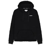 Lambretta Mens Borg Fleece Hoodie Warm Winter Pullover Hooded - Black - XL