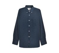 Lambretta Mens Button Down Pindot Shirt (UK, Alpha, XXL, Regular, Regular, Navy)