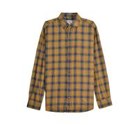 Lambretta Men's Checked Brushed Long-Sleeved Shirt in Mustard | Size: 3XL Lambretta Mustard 3XL