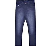 Lambretta Mens Chester Straight Fit Denim Jeans - Dark - 32L