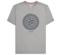 Lambretta Mens Chevron Target Short Sleeve Cotton T-Shirt - Ultimate Grey - 4XL
