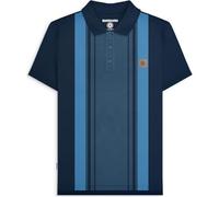 Lambretta Mens Classic Polo Short Sleeve Polo Shirt - Navy Moonlit Ocean - L
