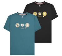 Lambretta Mens Classic Retro Target Vinyl Mod Ska T-Shirt - Black - L