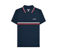 Lambretta Mens Classic Stripe Short Sleeve Retro Polo Shirt - Navy - 3XL