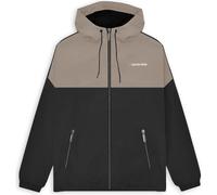 Lambretta Mens Contrast Panel Hooded Jacket - Black/Cashew - 3XL