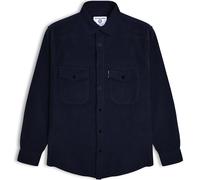 Lambretta Mens Cord Long Sleeve Corduroy Shaket Overshirt - Navy