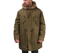Lambretta Men's Cotton Canvas Parka in Green | Size: 4XL Lambretta Green 4XL