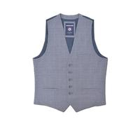 Lambretta Mens Dawson Checked Waistcoat - Grey - Grey - 50 in