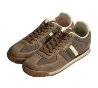 Lambretta Men's Diego Trainers in Chocolate | Size: 9 Lambretta Chocolate 9