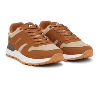 Lambretta Mens Echo 2 Lace Up Sporty Retro Trainers - Tan/Beige - 6 UK