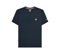 Lambretta Mens Embroidered Logo Crew Neck T-Shirt, Navy, XL L, Short Sleeve, Cotton
