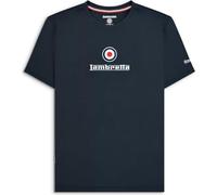 Lambretta Mens Embroidered Target T Shirt (UK, Alpha, L, Regular, Regular, Black)