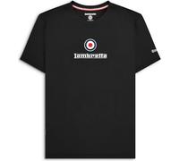 Lambretta Mens Embroidered Target T Shirt (UK, Alpha, L, Regular, Regular, Navy)