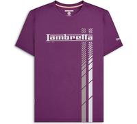 Lambretta Mens Fade Racing Stripes Retro T Shirts (UK, Alpha, XXL, Regular, Regular, Winter Bloom)