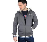 Lambretta Men's Full Zip Hoodie in Dark Grey | Size: 3XL Lambretta Dark Grey 3XL