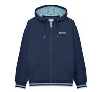Lambretta Mens Full Zip Twin Tipped Hooded Sweatshirt Hoodie - Navy - M