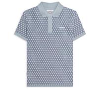 Lambretta Mens Geo Polo Dusky Blue M