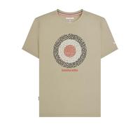 Lambretta Mens Geo Target Logo Short Sleeve Crew Neck T-Shirt - Stone - 2XL