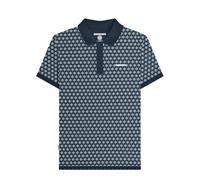 Lambretta Mens Geo Target Polo Shirts (Navy) 4Xlarge