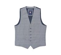 Lambretta Mens George Prince Of Wales Check Waistcoat - Grey - Grey - 50 in