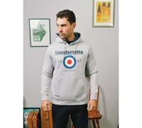 Lambretta Mens Target Hoodie Grey Marl XXL