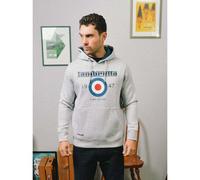 Lambretta Mens Target Hoodie Grey Marl XL