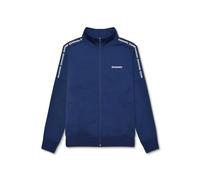Lambretta Mens Half Taped Full Zip High Collar Track Jacket - Navy - S