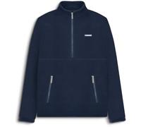 Lambretta Mens Half Zip Polar Fleece Warm Winter Pullover Jumper - Navy - S