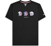 Lambretta Mens Helmet Logo Retro T Shirts (UK, Alpha, 4XL, Regular, Regular, Black)