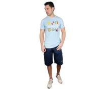 Lambretta Men's Heritage SS26 Logos T-Shirt in Blue | Size: Large Lambretta Blue L