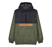 Lambretta Mens Khaki Black Classic Overhead Scooter Showerproof Hooded Jacket