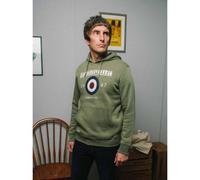 Lambretta Mens Target Pullover Hooded Sweatshirt Hoodie - Khaki - M