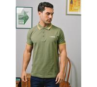Lambretta Mens Triple Tipped Polo Shirt - Khaki - 2XL