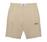Lambretta Mens Knee Length Pants Cargo Short - Stone - 32