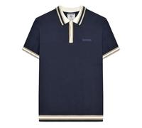 Lambretta Mens Knitted Polo Shirt (UK, Alpha, XXL, Regular, Regular, Navy)