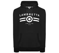 Lambretta Mens Log Hoodie Black S