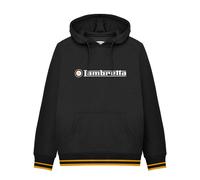 Lambretta Mens Logo Hoodie - Black/Gold - Black/Gold - 3XL