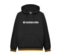 Lambretta Mens Logo Hoodie - Black/Gold - Black/Gold - 4XL
