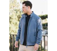 Lambretta Mens Shower Resistant Harrington Bomber Jacket - Mid Blue - 2XL