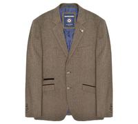 Lambretta Mens Morgan Herringbone Single-Breasted Blazer