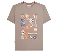 Lambretta Men's Music Icons T-Shirt in Light Brown | Size: Medium Lambretta Light Brown M