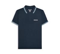 Lambretta Mens Navy White Sky Twin Tipped Polo Shirt
