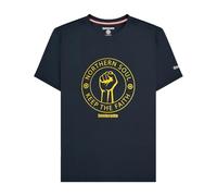 Lambretta Mens Northern Soul Retro T-Shirt -Navy/Gold - M
