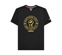 Lambretta Mens Northern Soul Tee Big & Tall T-Shirt Graphic - Black/Gold - 2XL