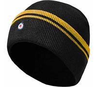 Lambretta Mens Original Fine Knit Cuffed Striped Beanie Hat - Black/Gold