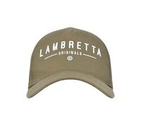 Lambretta Mens Originals Adjustable Curved Visor Baseball Caps - Khaki